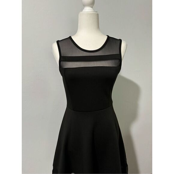 Lulu’s final stretch sheer black dress S - Picture 2 of 11